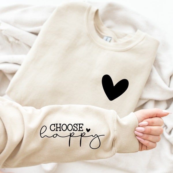 Choose Happy Comfort Color Sweatshirt