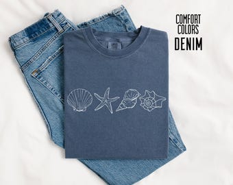 Comfort Colors Beach Shirt, Summer Graphic Tee, Ocean Lover Gift, Coastal Vibes Shirt, Vacation Shirt for Women