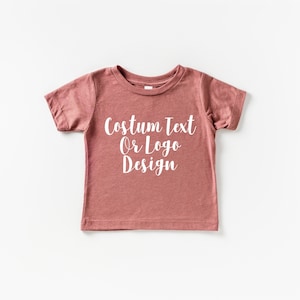 Custom Text or Logo Design Baby Toddler Youth Shirt, Personalized Kids Shirt, Your Design Toddler Tee, Baby shirt, Birthday Shirt