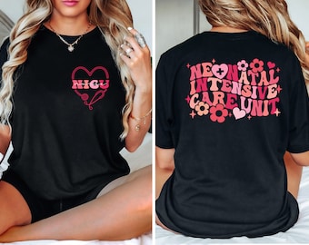 Camiseta de enfermera de la UCIN, camiseta de enfermera de la UCI neonatal, regalo de enfermera de la UCIN, camiseta de agradecimiento a la enfermera, camiseta de la unidad de cuidados intensivos neonatales, camiseta de vida de enfermera