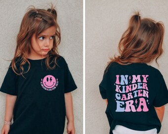 In My Kindergarten Era Shirt, Retro Kindergartener Shirt, Back to School Tee, Kids First Day of School Outfit, Toddler Gifts, Gift for Kids