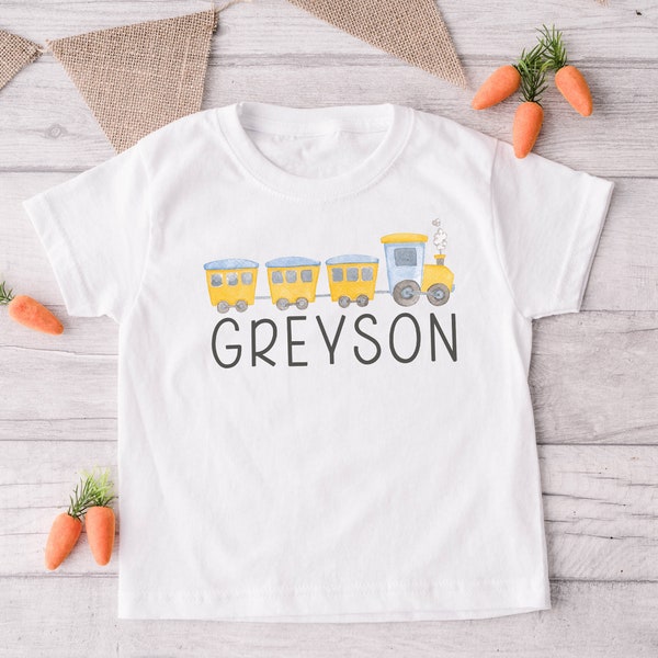 Personalized Train Shirt, Train Shirt, Train Kids Shirt, Train Name Shirt, Toddler Shirt, Boys Shirt, Construction Kids Shirt