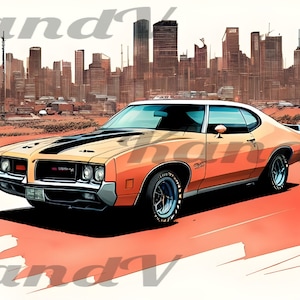 GTO, sublimation PNG design, muscle car,1970 GTO muscle car jpg, american muscle car,commercial use