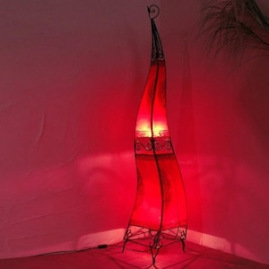 H123cm Moroccan Henna Lamp | Floor Lamp | Oriental Hand-Painted Lamp | Floor Lamp | CANAR Floor Lamp in Various Colors