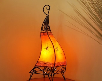 60 cm CANAR oranje henna vloerlamp