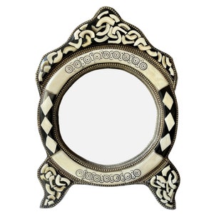 Moroccan mirror | Oriental wall mirror | Wall decoration mirror from Morocco handmade TARA-W H35cm