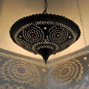 orientalische Hängelampe  | marokkanische Hängeleuchte | Marokkanische Laterne Hängelampe | Hängelaterne  |  Deckenlampe Tassa-Koba&quot; D60