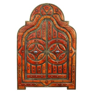 Moroccan mirror | Oriental wall mirror | Wall decoration mirror from Morocco handmade &quot;Palas_Bab&quot; H 62 cm