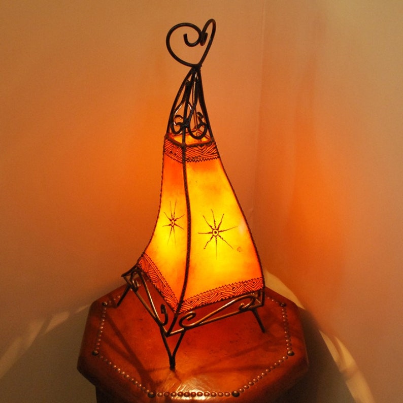 60 cm CANAR oranje henna vloerlamp afbeelding 2