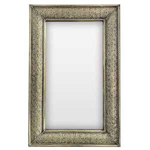 Moroccan brass mirror | Oriental wall mirror | Wall decoration mirror from Morocco handmade | Golden mirror DAHAB H80cm