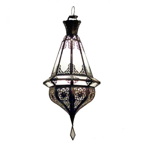 Orientalische Lampe | Hängeleuchte | Pendelleuchte | Deckenleuchte | Marokkanische Hängelampe | Lampe Laterne Leuchte SAMAKA-Weiß