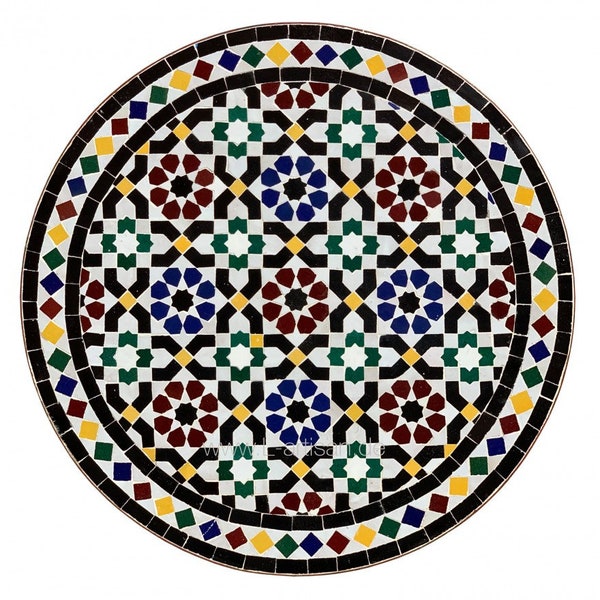 Marokkaanse mozaïektafel | Bistrotafel | Arabische tafel | theetafel | Oosterse tafel | Tuintafel OSTORA Ø 60 cm