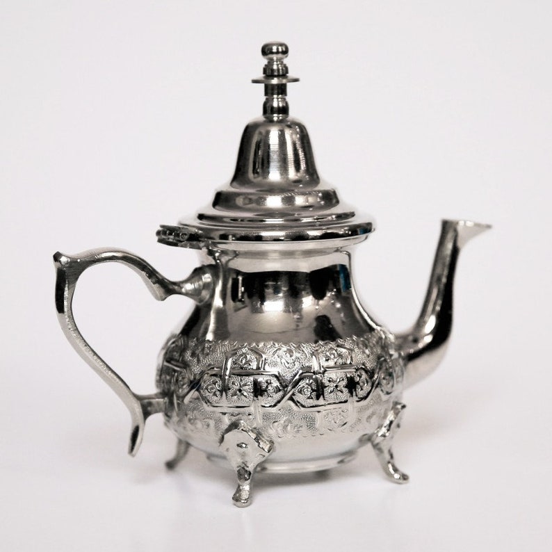 Orientalny czajniczek Marokański czajniczek Arabski czajniczek Ręcznie robiony czajniczek garnek Ręcznie robiony czajniczek FES 500ml