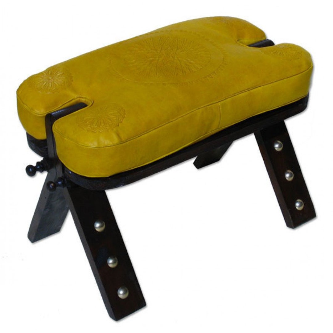 Moroccan Camel Stool | Stool | Oriental Footstool | Arabic Leather Seat ...
