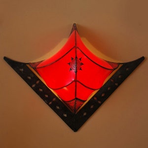 Marokkanische Wandlampe | Leder Lampe |  Wandleuchter | Wandschirm | Lampenschirm | Lederleuchte RAYA
