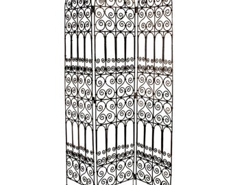 Orientalische Eisen Raumteiler 3 teile | Marokkanische Stellwand | Trennwand |  Paravent  aus Eisen H180cm / B120cm