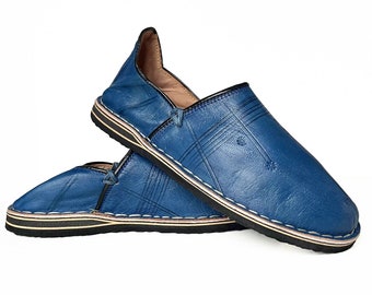Oriental leather shoes | Moroccan slippers | Moroccan house slippers | Genuine leather Babouche Marrakech, various colors/sizes