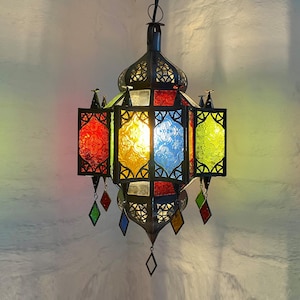 Lámpara oriental | Lámpara colgante | Lámpara colgante | Lámpara de techo | Lámpara colgante marroquí | Lámpara farol OMNIA-V Multi