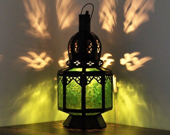 Oriental lantern Moroccan hanging lantern lamp hanging lamp floor lamp Oriental floor lamp glass lantern table lamp SAMARA green