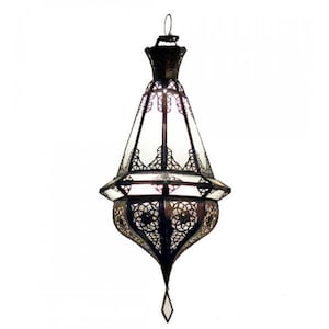 Lámpara oriental | Lámpara colgante | Lámpara colgante | Lámpara de techo | Lámpara colgante marroquí | Lámpara farol SAMAKA - Blanco