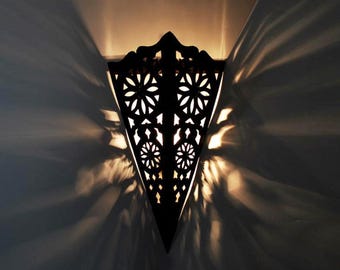Oriental wall lamp, Moroccan wall light, Morocco wall shade Manara3 H35