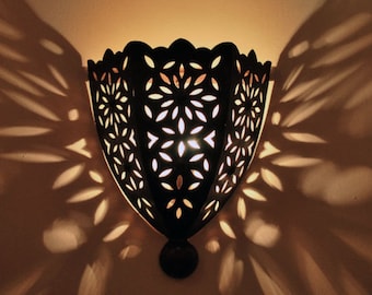 Lampada da parete | Applique | Lampada da parete retrò | Lampada da parete antica | Applique orientale | Applique marocchina | Paralume Zina1