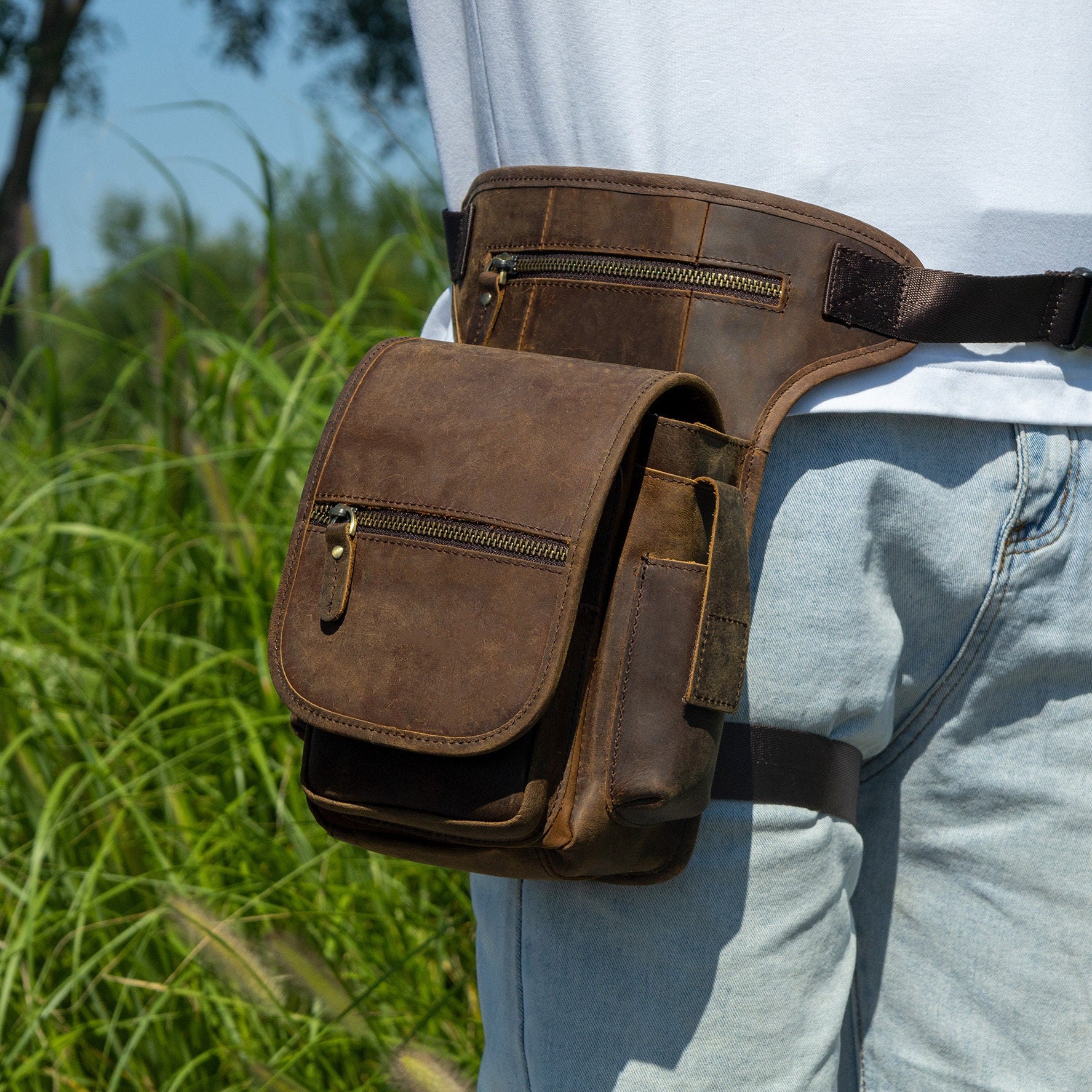 Leg bag for horse riding sale
