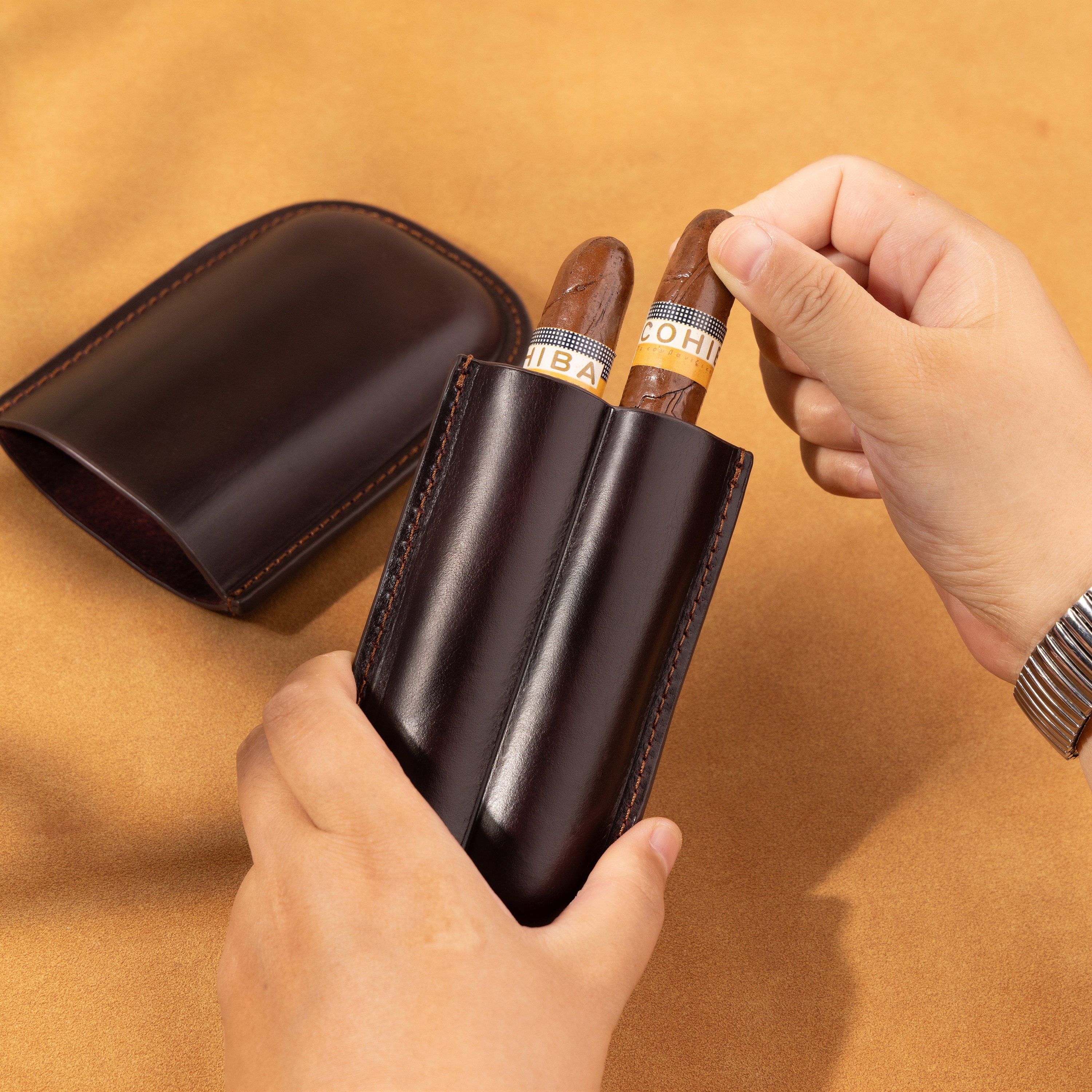 Two Finger Cigar Holder - King Ranch Saddle Shop