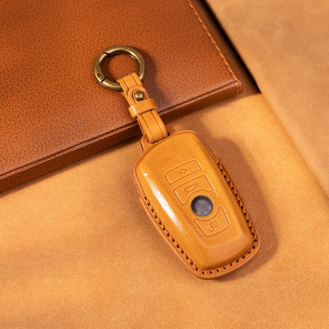 Leather Key Fob Cover for BMW X1 /X3 /X5 Series 3 /5 /2 /4/1 M3 Car Key ...