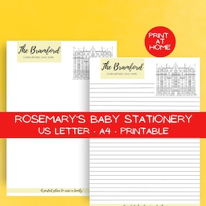 Papelería Rosemary&#39;s Baby Bramford- Descargar- Imprimible