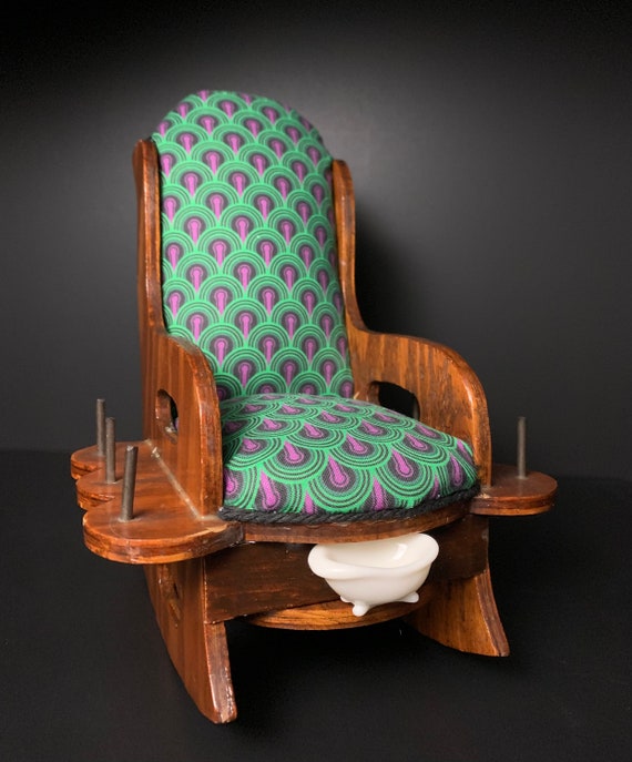 Reupholstered Vintage Rocking Chair Pin Cushion/jewelry Etsy