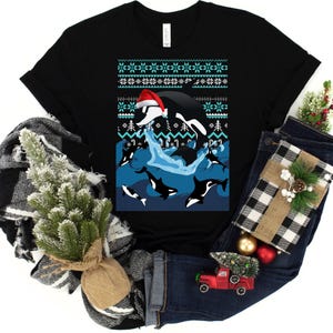 Divertente Natale Highland Mucca Babbo Natale Cappello Uomo S/S