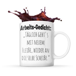 Tazza umorismo lavoro collega lavoro lavoro poesia tazza collega colleghi segreto Babbo Natale regalo caffè tè tazza design umorismo nero