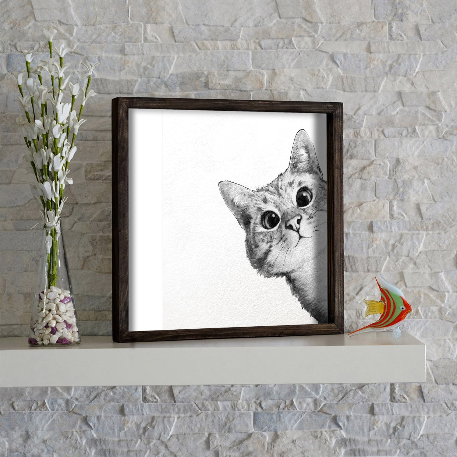 Tableau Mural, Art Art Bois, Tableau avec Cadré, en Impression Uv Cadre Bois Massif