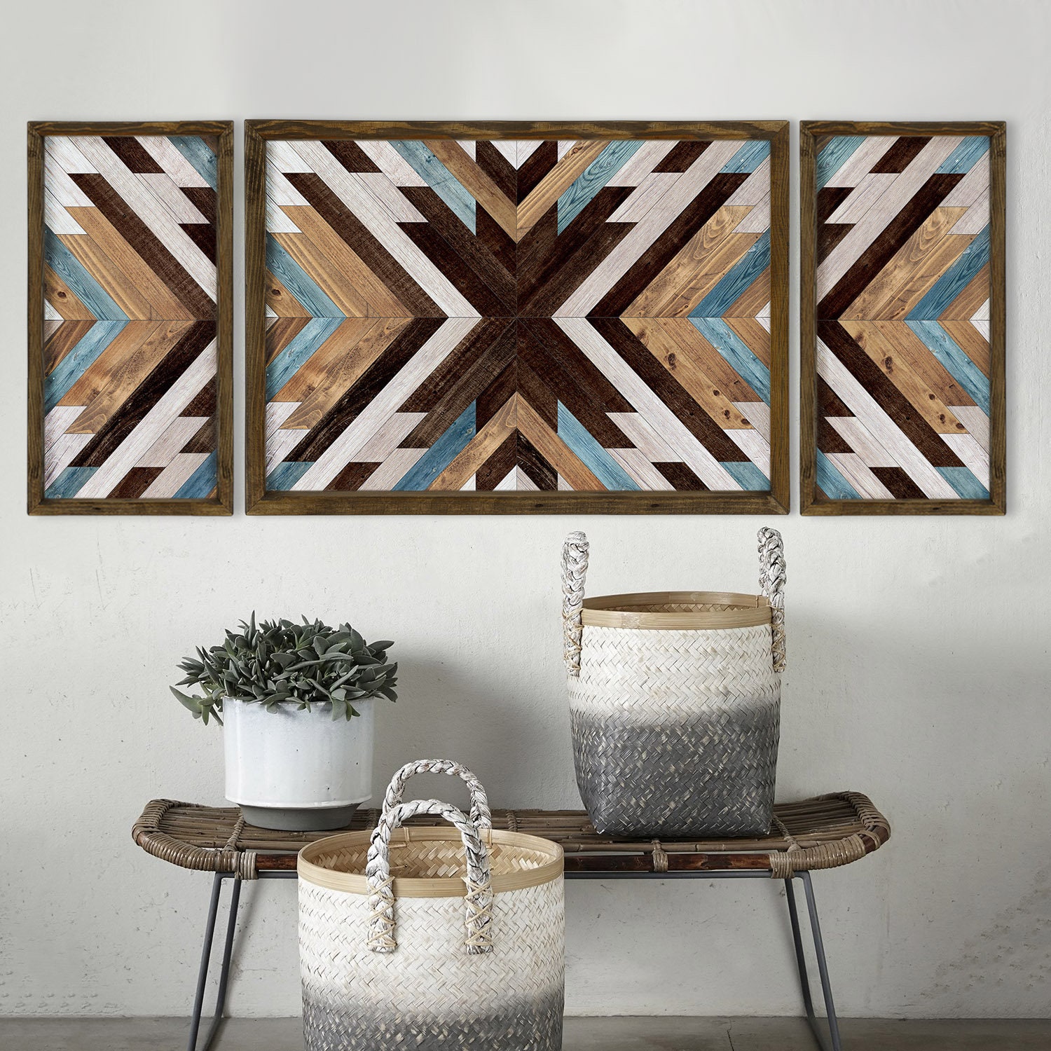 Art Mural, Décoration Art Du Bois, Tableau en Impression Uv avec Cadre Bois Massif