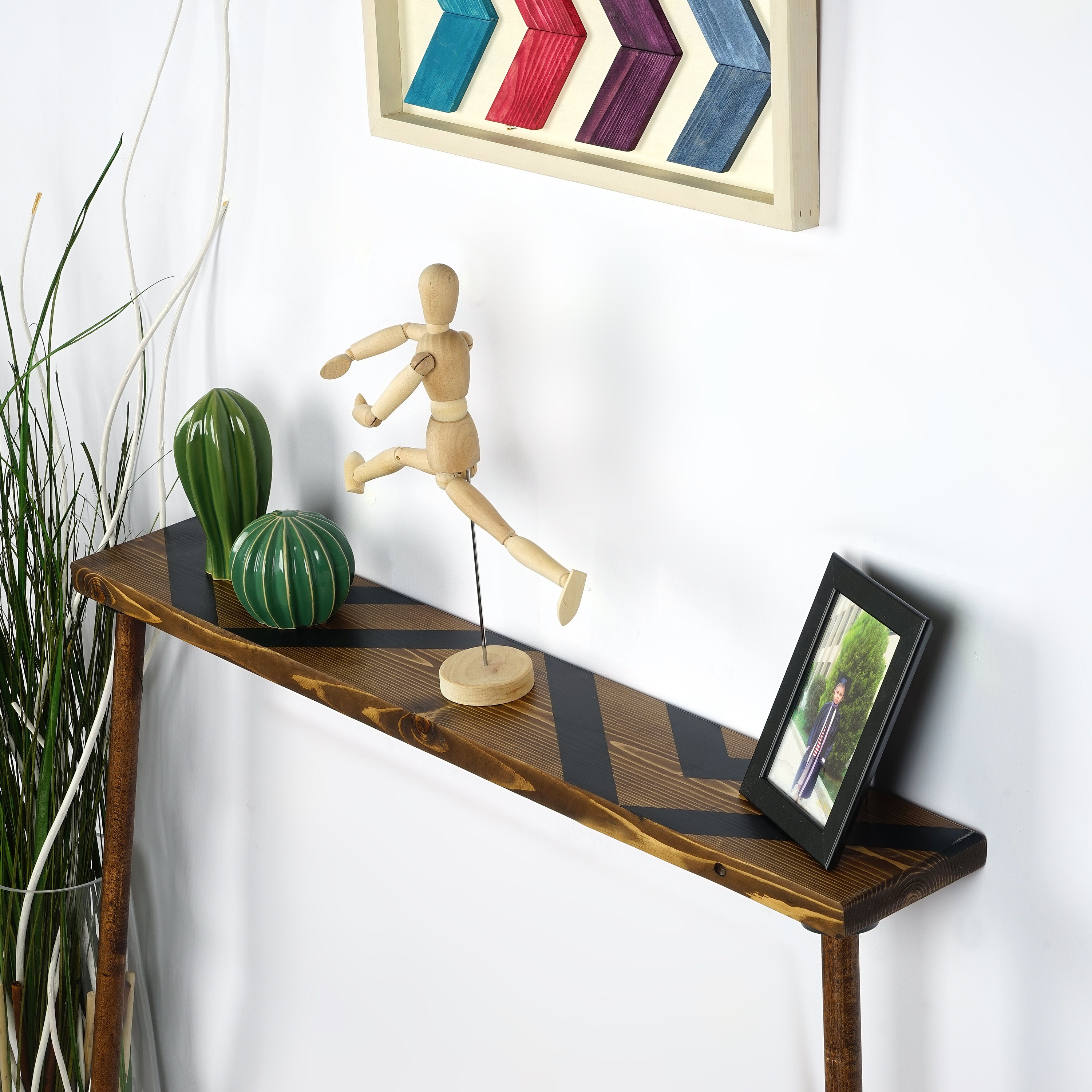 Console en Bois, Table, Console E Bois