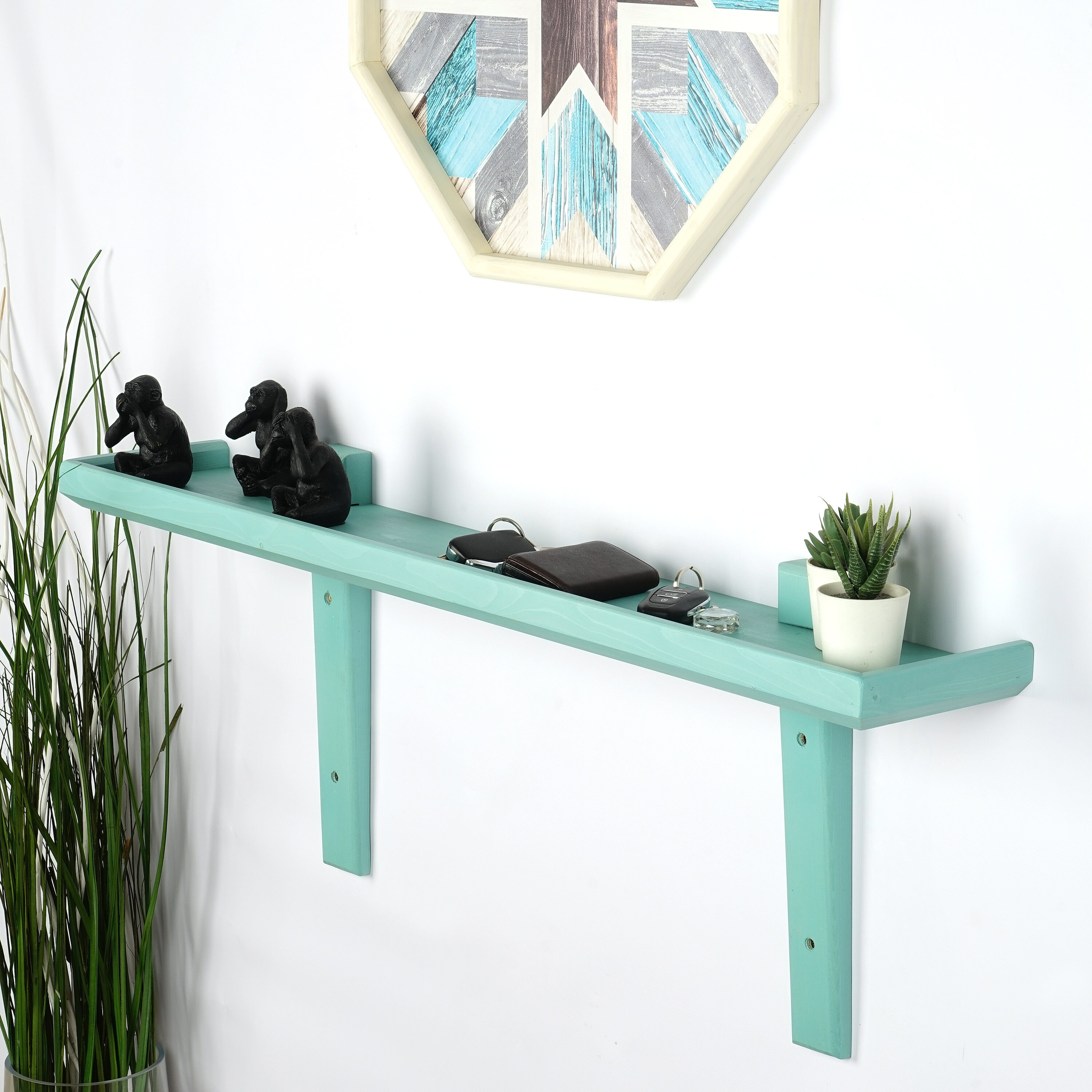 Etagères en Massif , Faites à La Main, Étagères Bois Murales,