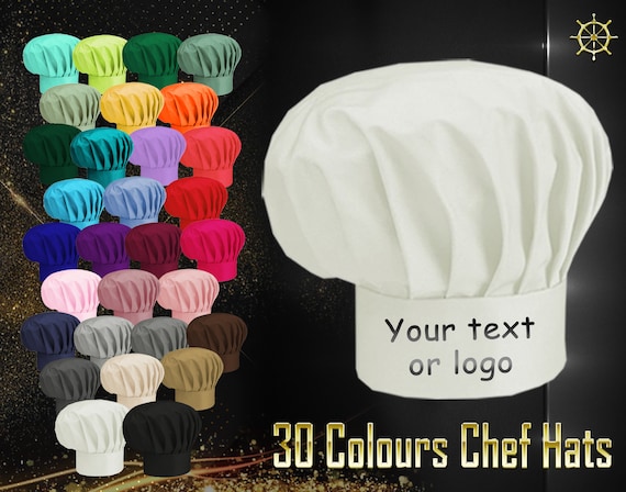 Personalised Full Colour Printed Chef Hat Customised Full Etsy Singapore personalised-full-colour-printed-chef-hat-customised-full-etsy-singapore