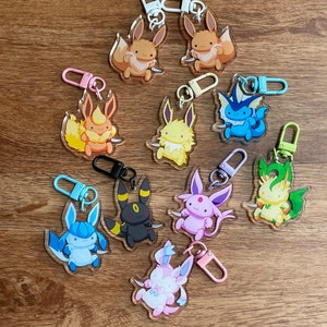 Scrunkly Eeveelution Charms