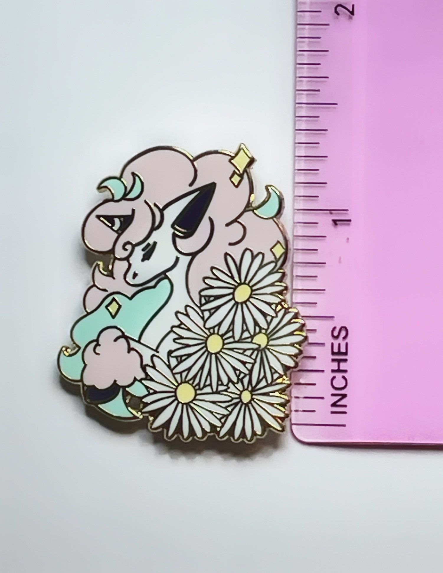 ポケモン ランダムピンバッジ ガラルポニータ ガラルポニータとラピッドシューターの花柄ピンバッジ - Etsy 日本