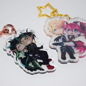 MeariiGoRound Oc Chibi Couple Keychains