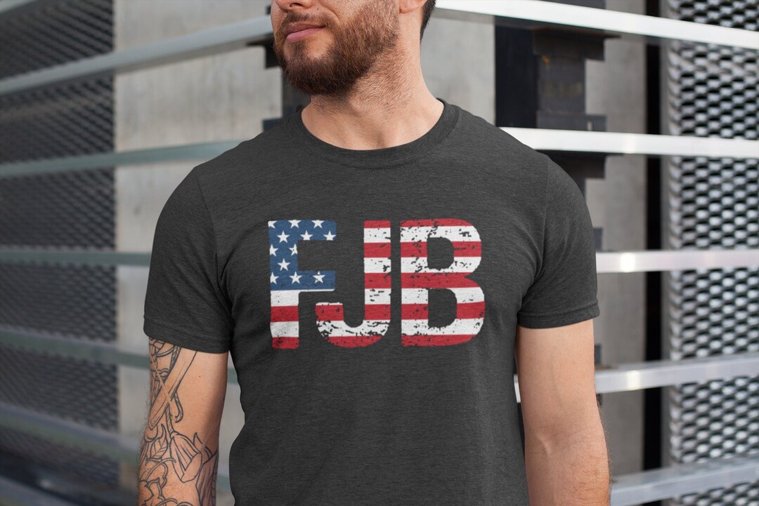 FJB Distressed USA Flag Tee, FREE Shipping, Patriot Shirt, Conservative ...