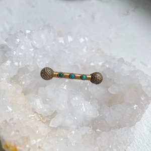 Victorian Turquoise Gold Filled Brooch