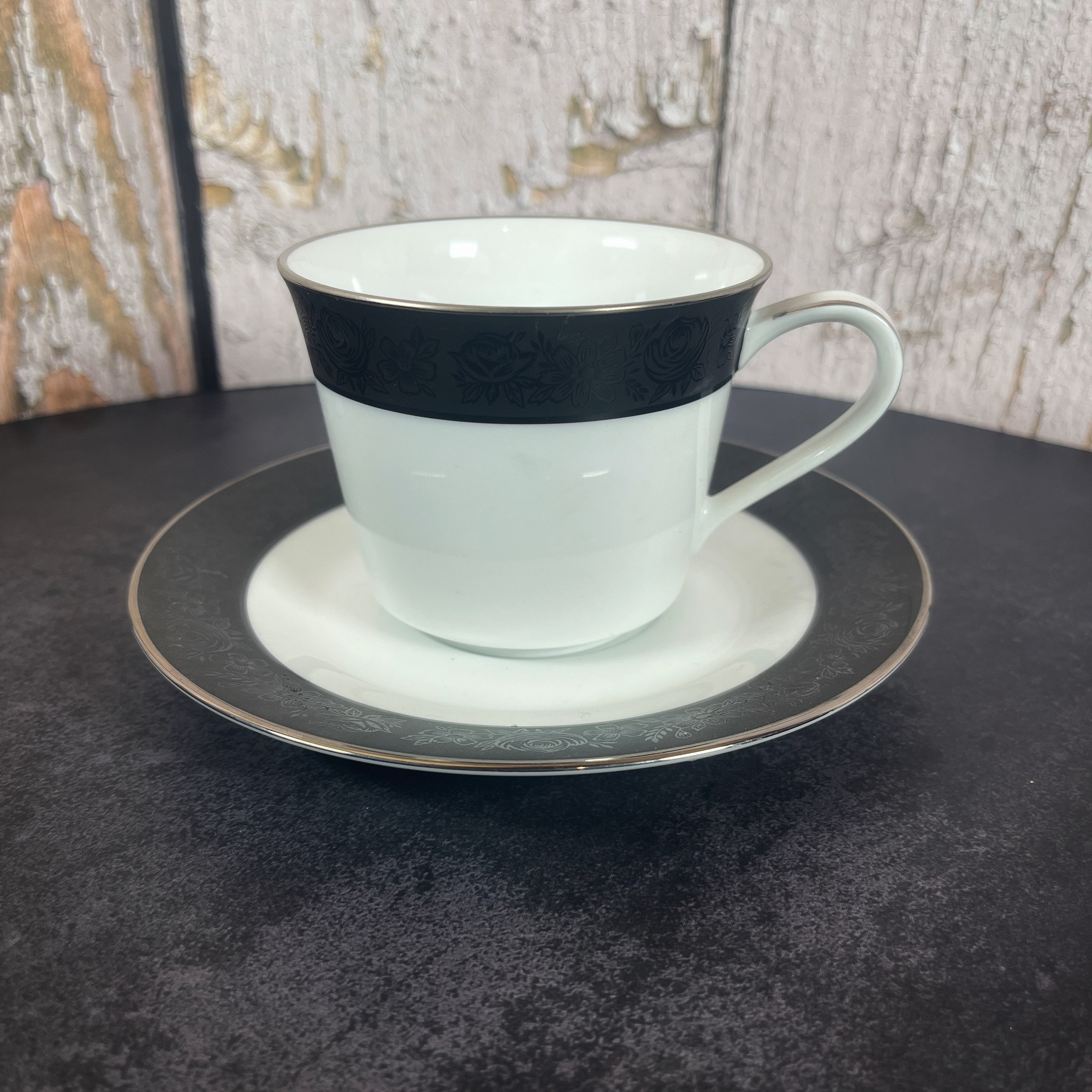Vintage Noritake Porcelain China | 6883 Sharon Pattern | Platinum
