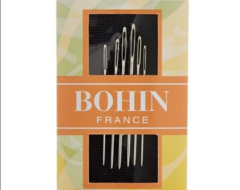 Bohin Tapestry Hand Needles, Size 22/24/26 | 6 Pack | Made in France