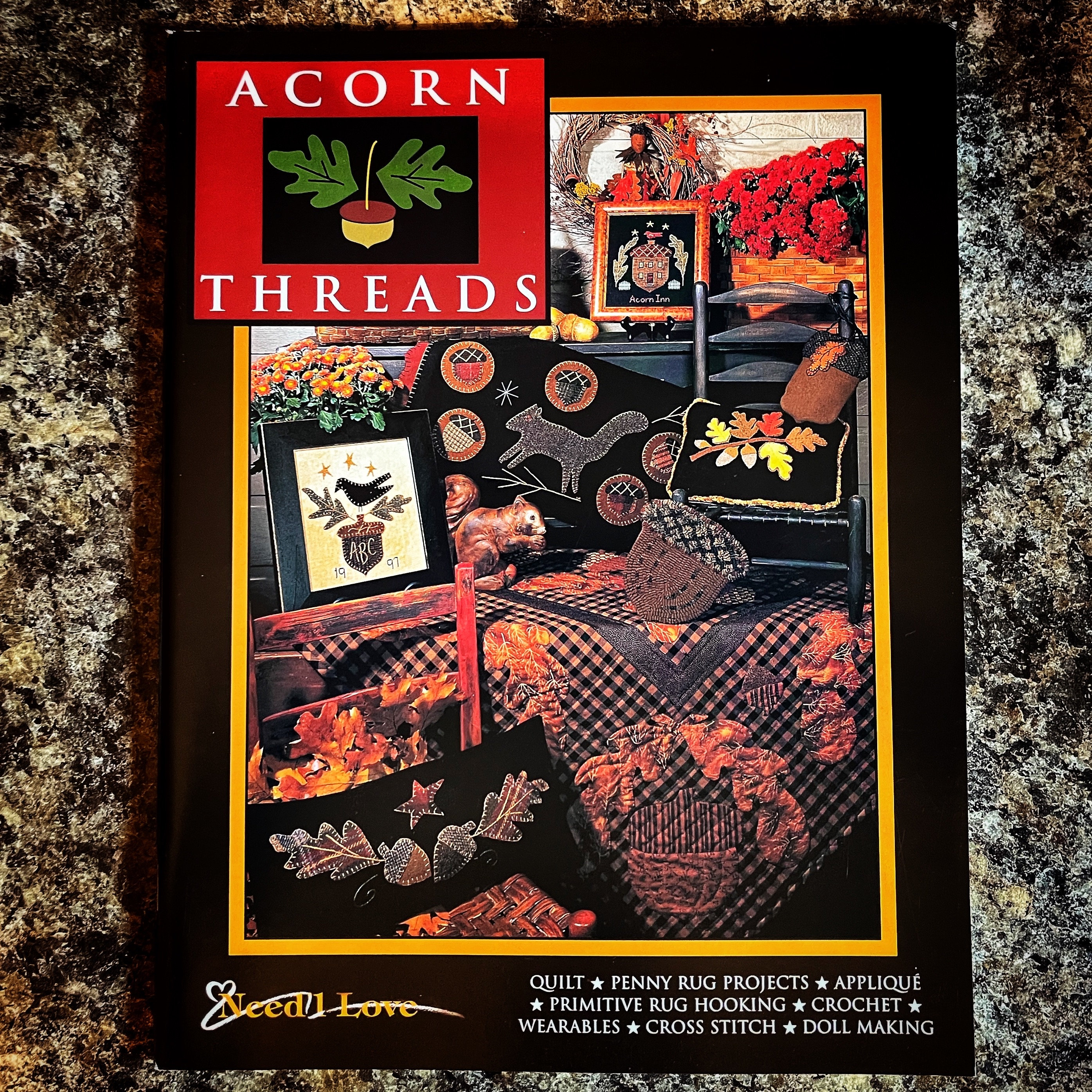 Acorn Threads Book | Need’l Love | Wool Appliqué & Rug Hooking Patterns ...