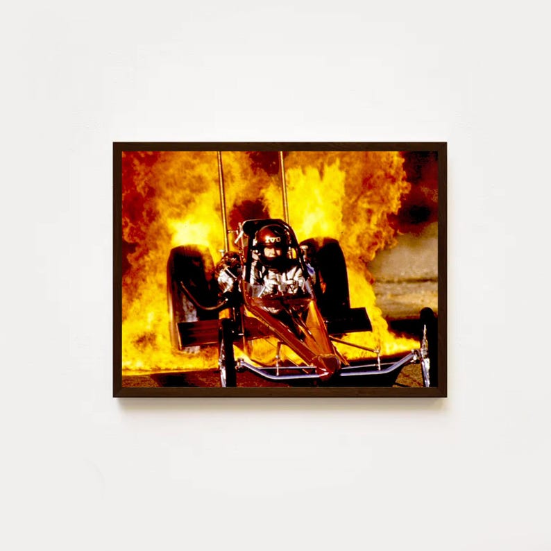 Drag Race Wall Print, Drag Racing Wall Art, Vintage Race Car Decor ...
