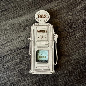 Portamonedas para gasolina, regalo de agradecimiento para conductores noveles, obsequio único para conductores adolescentes y viajes por carretera, decoración de madera, idea de regalo