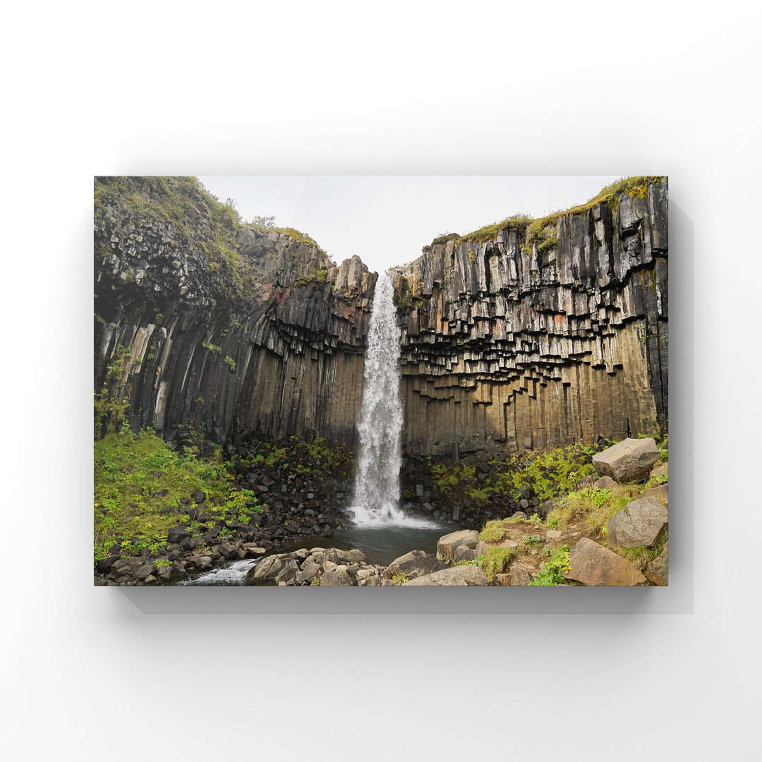 Digital Print Wall Art Photography Iceland Svartifoss Waterfall - Etsy