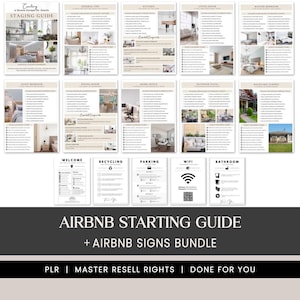 Airbnb Starter Guide + Airbnb Signs Mega Bundle, Digital Download, Digital Bundle